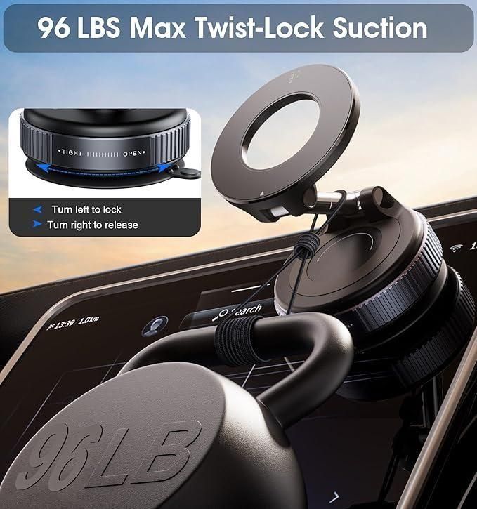 360° Magnetic Mobile Holder| Vacuum Suction Magnetic Bracket