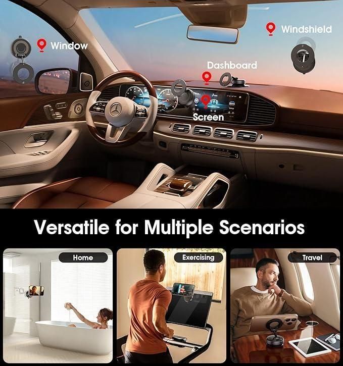 360° Magnetic Mobile Holder| Vacuum Suction Magnetic Bracket